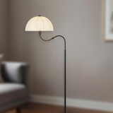 Alora - FL661068MB - One Light Floor Lamp - Crosby - Matte Black