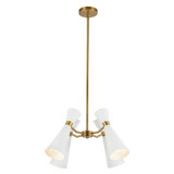 Alora - CH574424WHAG - Four Light Chandelier - Blake - White/Aged Gold
