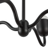 Alora - CH558427MBOP - Four Light Chandelier - Effie - Matte Black/Opal Glass