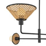 Alora - CH432438MB - Four Light Chandelier - Piper - Matte Black