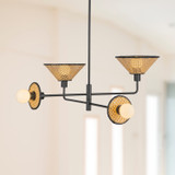 Alora - CH432438MB - Four Light Chandelier - Piper - Matte Black