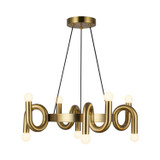 Alora - CH420823BG - Eight Light Chandelier - Sadie - Brushed Gold