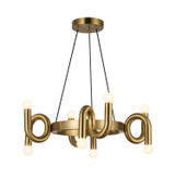 Alora - CH420823BG - Eight Light Chandelier - Sadie - Brushed Gold