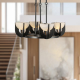 Alora - CH362423UBAR-UNV - LED Chandelier - Colette - Urban Bronze/Alabaster
