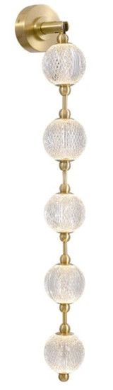 Alora - WV321005NB-UNV-010 - LED Wall Vanity - Marni - Natural Brass