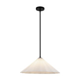 Alora - PD451820MBOP - One Light Pendant - Serena - Matte Black/Opal Glass