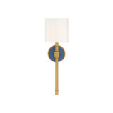 Crystorama - HRK-2511-LG-NY - One Light Wall Sconce - Herrick - Luxe Gold + Navy
