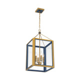 Crystorama - HRK-2505-LG-NY - Four Light Chandelier - Herrick - Luxe Gold + Navy