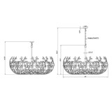 Crystorama - BGT-339-SG-CL - 12 Light Chandelier - Bridget - Soft Gold