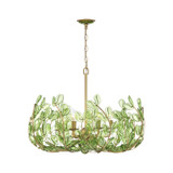 Crystorama - BGT-338-SG-GR - Six Light Chandelier - Bridget - Soft Gold