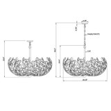 Crystorama - BGT-338-SG-GR - Six Light Chandelier - Bridget - Soft Gold