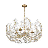 Crystorama - BGT-338-SG-CL - Six Light Chandelier - Bridget - Soft Gold