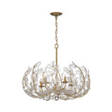 Crystorama - BGT-336-SG-CL - Five Light Chandelier - Bridget - Soft Gold