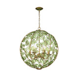 Crystorama - BGT-335-SG-GR - Six Light Chandelier - Bridget - Soft Gold