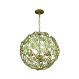 Crystorama - BGT-334-SG-GR - Three Light Chandelier - Bridget - Soft Gold
