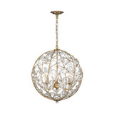 Crystorama - BGT-334-SG-CL - Three Light Chandelier - Bridget - Soft Gold