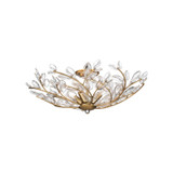 Crystorama - BGT-330-SG-CL - Four Light Semi Flush Mount - Bridget - Soft Gold