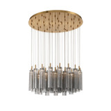 Crystorama - ADD-423-AG-SM - LED Pendant - Addis - Aged Brass