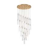 Crystorama - ADD-423-AG-CL - LED Pendant - Addis - Aged Brass