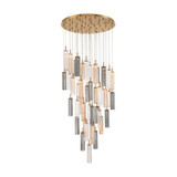 Crystorama - ADD-423-AG-AU - LED Pendant - Addis - Aged Brass