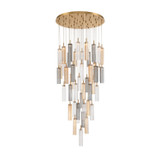 Crystorama - ADD-423-AG-AU - LED Pendant - Addis - Aged Brass