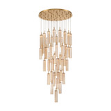 Crystorama - ADD-423-AG-AM - LED Pendant - Addis - Aged Brass