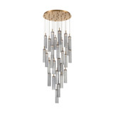 Crystorama - ADD-415-AG-SM - LED Pendant - Addis - Aged Brass