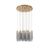 Crystorama - ADD-415-AG-SM - LED Pendant - Addis - Aged Brass