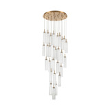 Crystorama - ADD-415-AG-CL - LED Pendant - Addis - Aged Brass