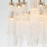 Crystorama - ADD-415-AG-CL - LED Pendant - Addis - Aged Brass