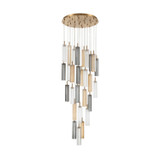 Crystorama - ADD-415-AG-AU - LED Pendant - Addis - Aged Brass