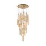 Crystorama - ADD-415-AG-AM - LED Pendant - Addis - Aged Brass