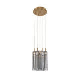 Crystorama - ADD-405-AG-SM - LED Pendant - Addis - Aged Brass