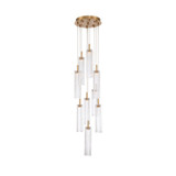 Crystorama - ADD-405-AG-CL - LED Pendant - Addis - Aged Brass