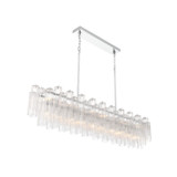 Crystorama - ADD-337-CH-CL - 16 Light Linear Chandelier - Addis - Polished Chrome