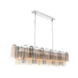 Crystorama - ADD-337-CH-AU - 16 Light Linear Chandelier - Addis - Polished Chrome