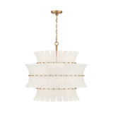 Crystorama - ABI-2005-AG-WH - Eight Light Chandelier - Abigail - Aged Brass