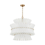 Crystorama - ABI-2005-AG-WH - Eight Light Chandelier - Abigail - Aged Brass