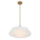 Crystorama - XAN-8009-VG-WH - Three Light Pendant - Xander - Vibrant Gold