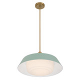 Crystorama - XAN-8009-VG-GR - Three Light Pendant - Xander - Vibrant Gold