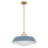 Crystorama - XAN-8009-VG-BL - Three Light Pendant - Xander - Vibrant Gold