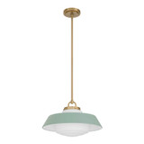 Crystorama - XAN-8006-VG-GR - One Light Pendant - Xander - Vibrant Gold
