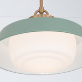 Crystorama - XAN-8006-VG-GR - One Light Pendant - Xander - Vibrant Gold