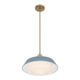 Crystorama - XAN-8006-VG-BL - One Light Pendant - Xander - Vibrant Gold