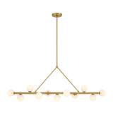 Crystorama - TRL-2807-LG - LED Linear Chandelier - Terrell - Luxe Gold
