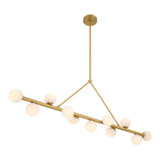 Crystorama - TRL-2807-LG - LED Linear Chandelier - Terrell - Luxe Gold