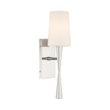Crystorama - TRE-221-OP-PN - One Light Wall Sconce - Trenton - Polished Nickel