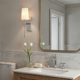 Crystorama - TRE-221-OP-PN - One Light Wall Sconce - Trenton - Polished Nickel