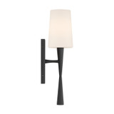 Crystorama - TRE-221-OP-BF - One Light Wall Sconce - Trenton - Black Forged