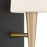 Crystorama - TRE-221-OP-AG-BF - One Light Wall Sconce - Trenton - Aged Brass + Black Forged